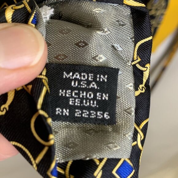 Hugo Boss, Albert Nipon, Exerstuff Bundle of 3 Silk Ties (Blue Yellow Shades) - Picture 4 of 14